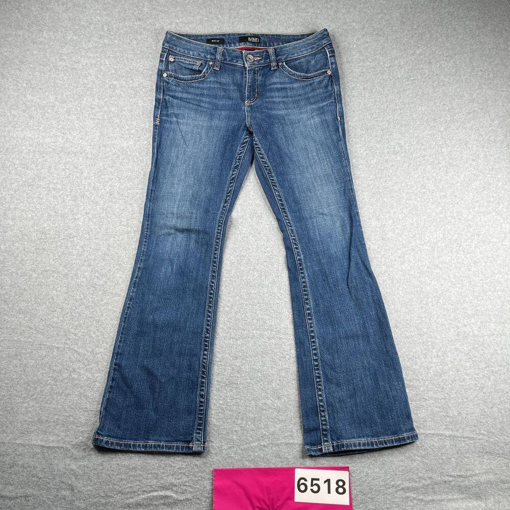 A New Approach Boot Cut Jeans Womens Size 10P Blue Distresed Casual Petite